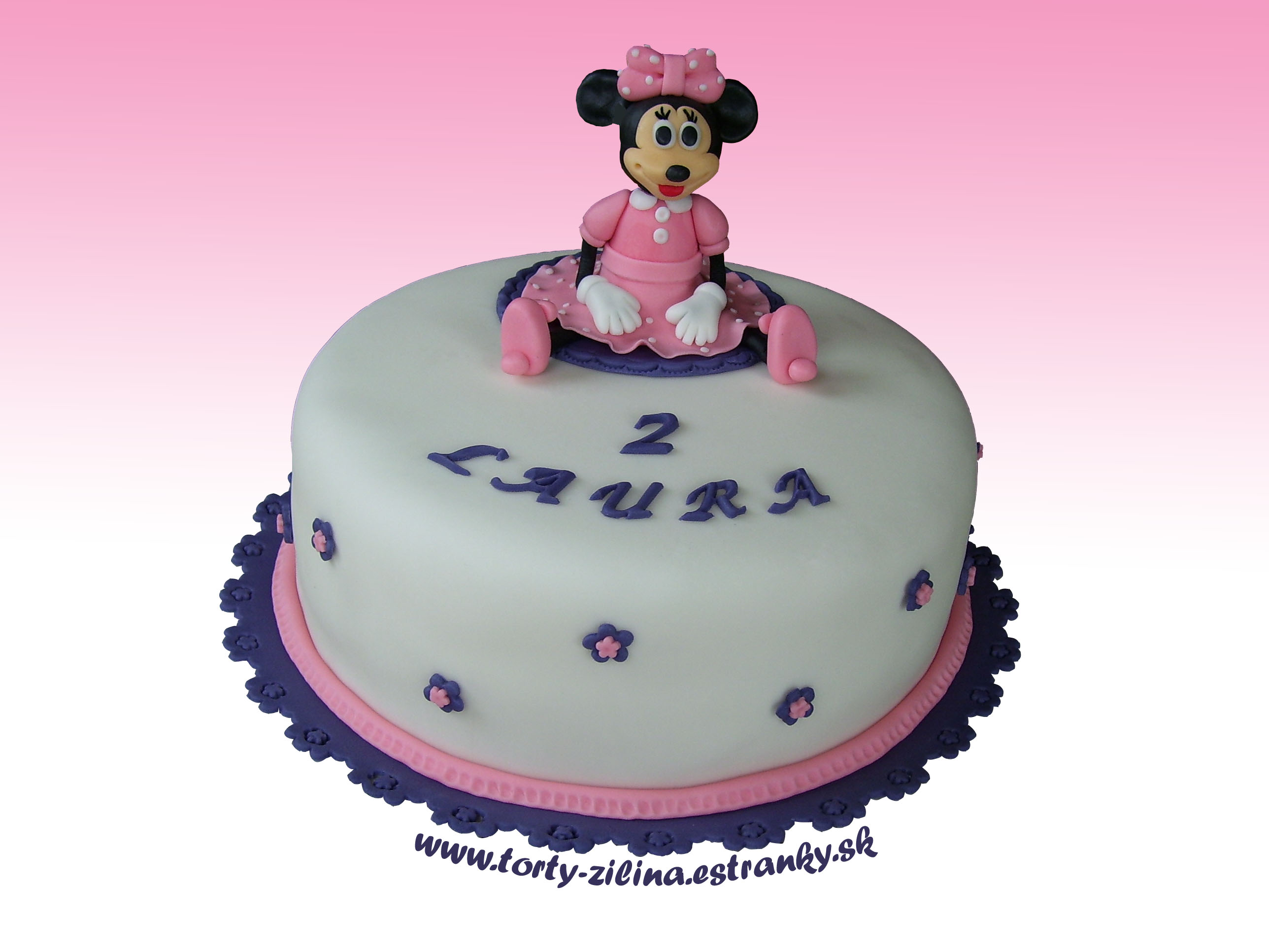 Torta s myškou Minnie.