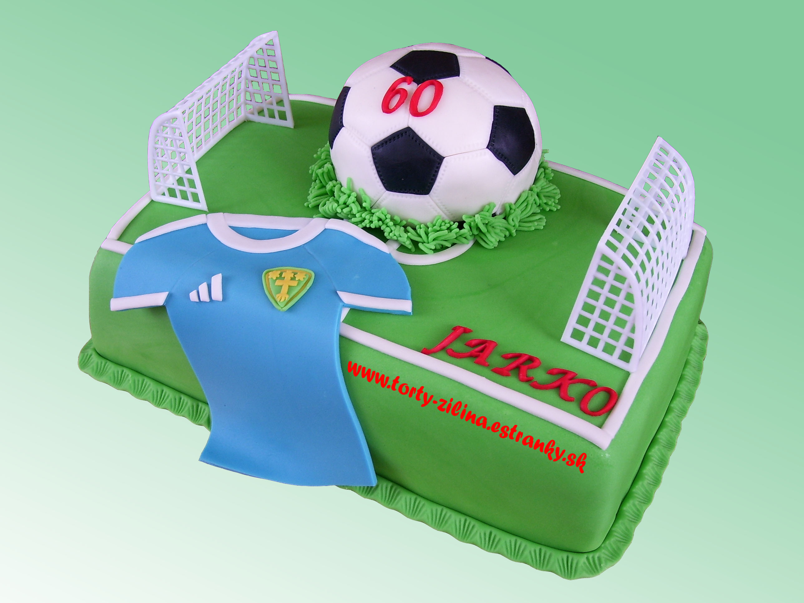 Torta futbalové ihrisko.