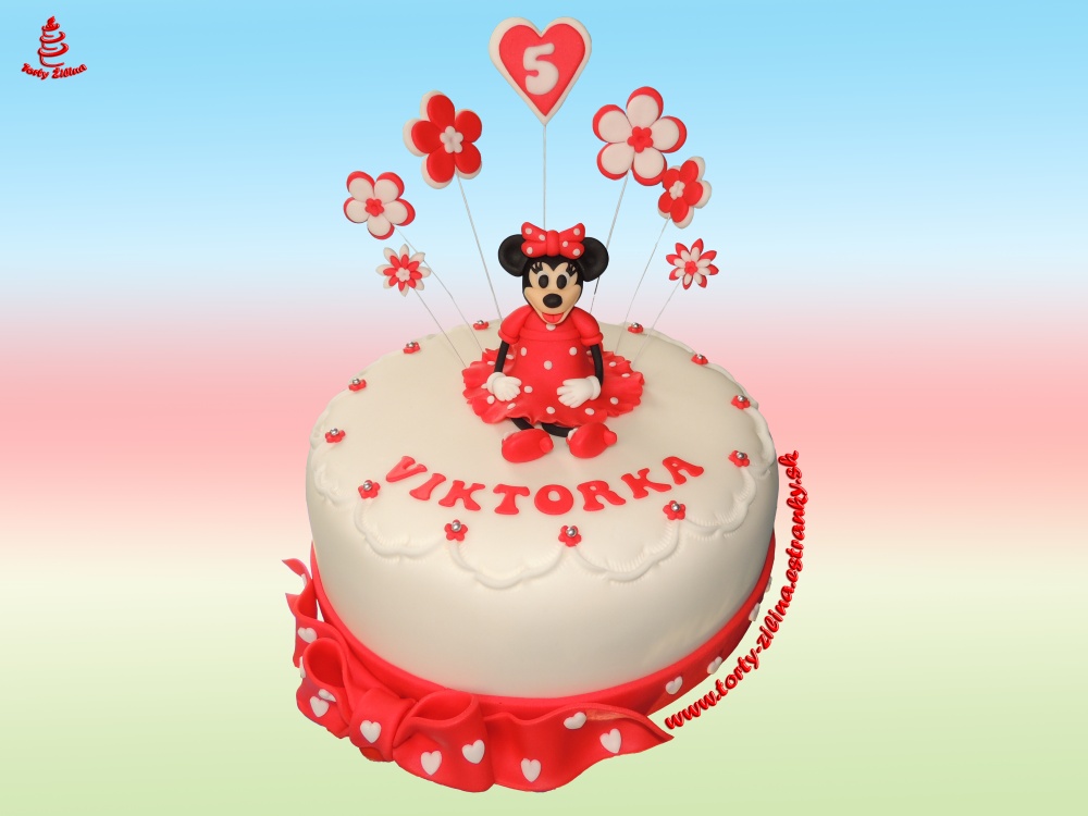 Torta s postavičkou Minnie 3.