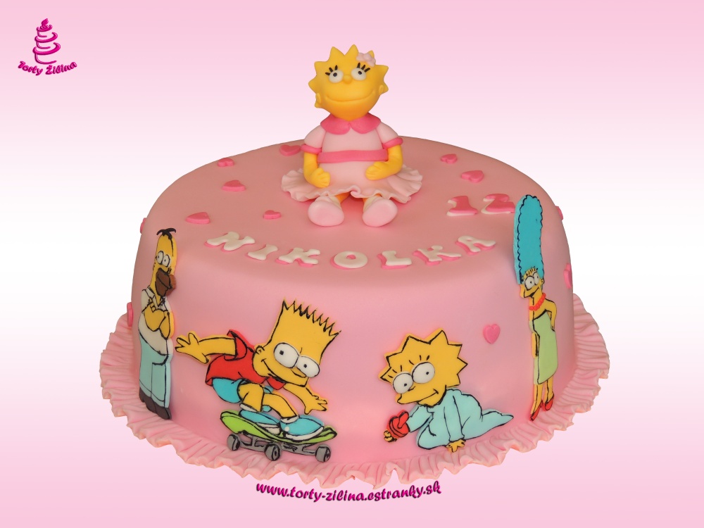 Torta Simpsonovci.