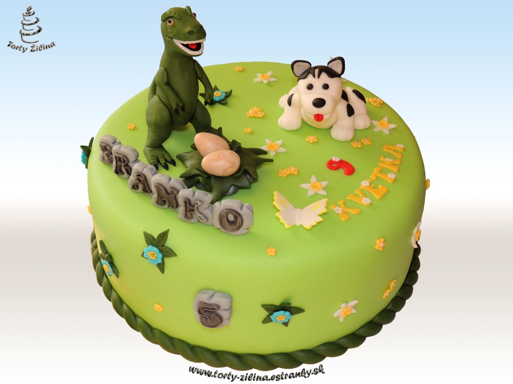 Torta s postavičkou Tyranosaurus Rex