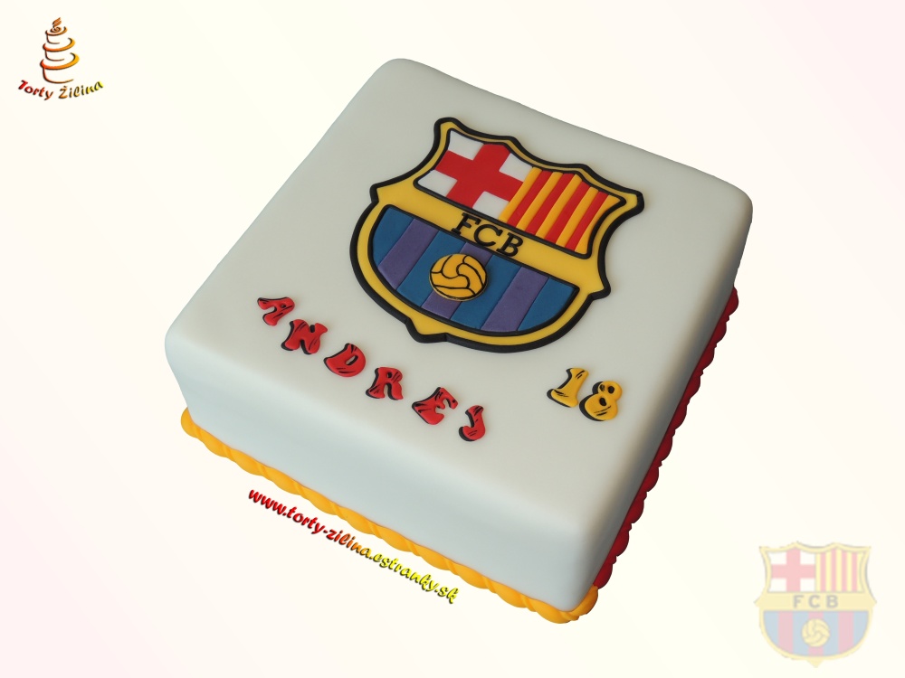 Torta s logom FC Barcelona