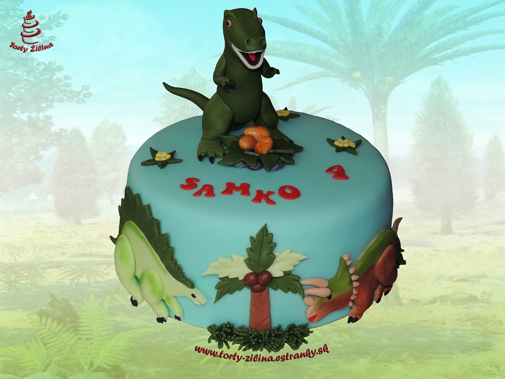 Torta s dinosaurami 3.